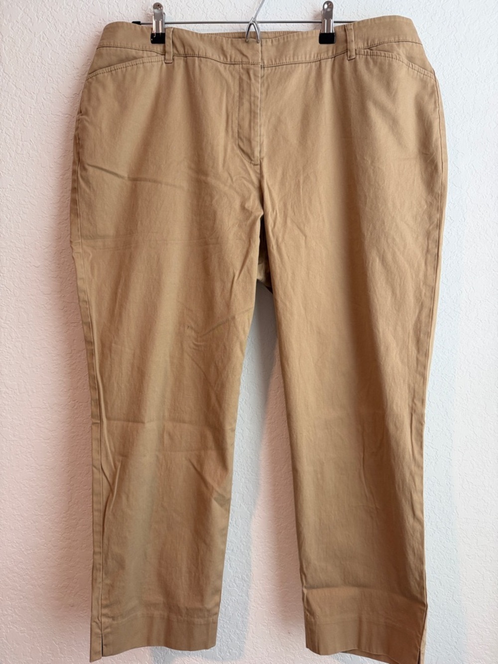 Talbots Cropped Chino Pants in Khaki